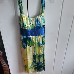 Roulette Women's Semi-formal Dress Blue/Green Floral